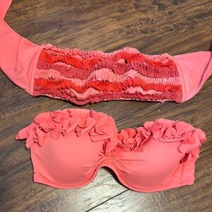 Victoria’s Secret Pink Ruffled Bikini Tops